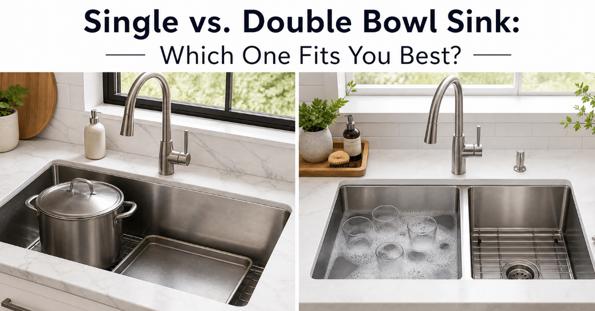 Single vs Double Bowl Sink