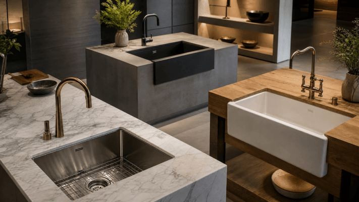 types of kitchen sink