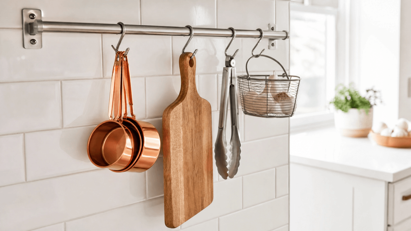 hanging rack with hooks