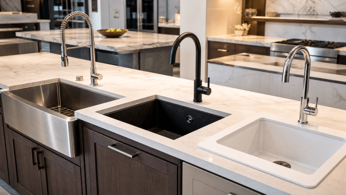 types of kitchen sink