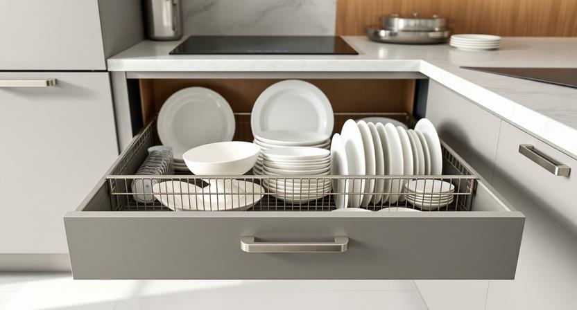 Bowl & Plate Drawer Basket 007
