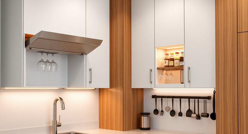 Kitchen wall cabinet accessories