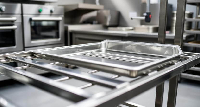 commercial pan rack