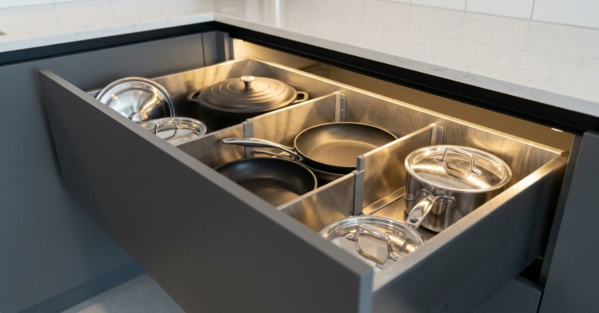 Best Cookware Drawer Organizer Ideas for Tidy Kitchens