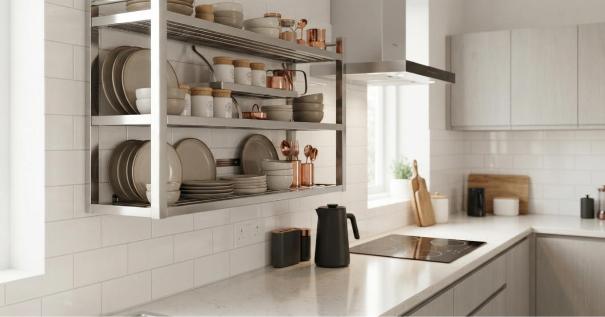 Stylish Kitchen Display Shelf Ideas & Modern Storage