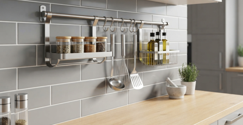 Kitchen Wall Storage Rack: Smart Space Saving Ideas (2026) 