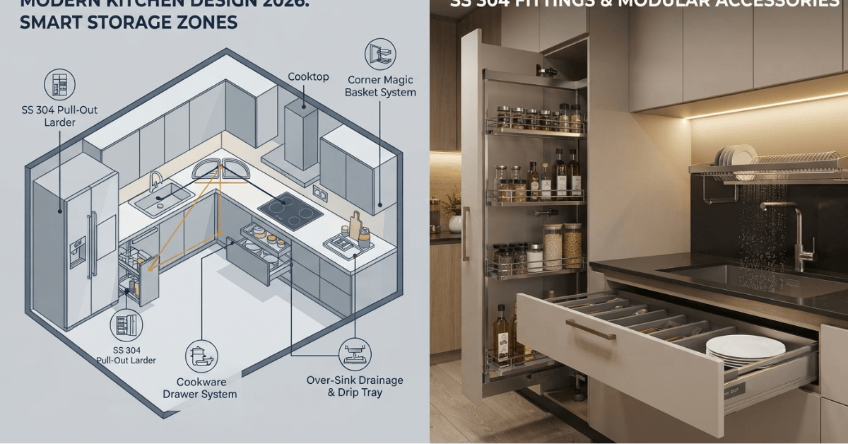 Modern Kitchen Design Ideas for Smart Storage 2026