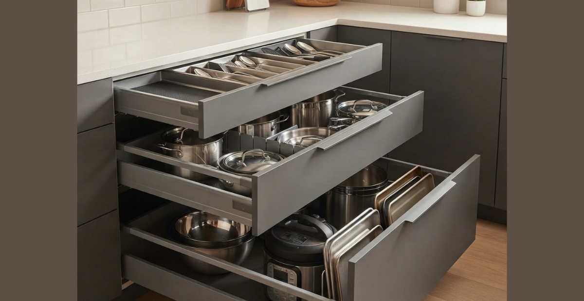 Best Drawers for Kitchen Base Cabinets: Storage Guide