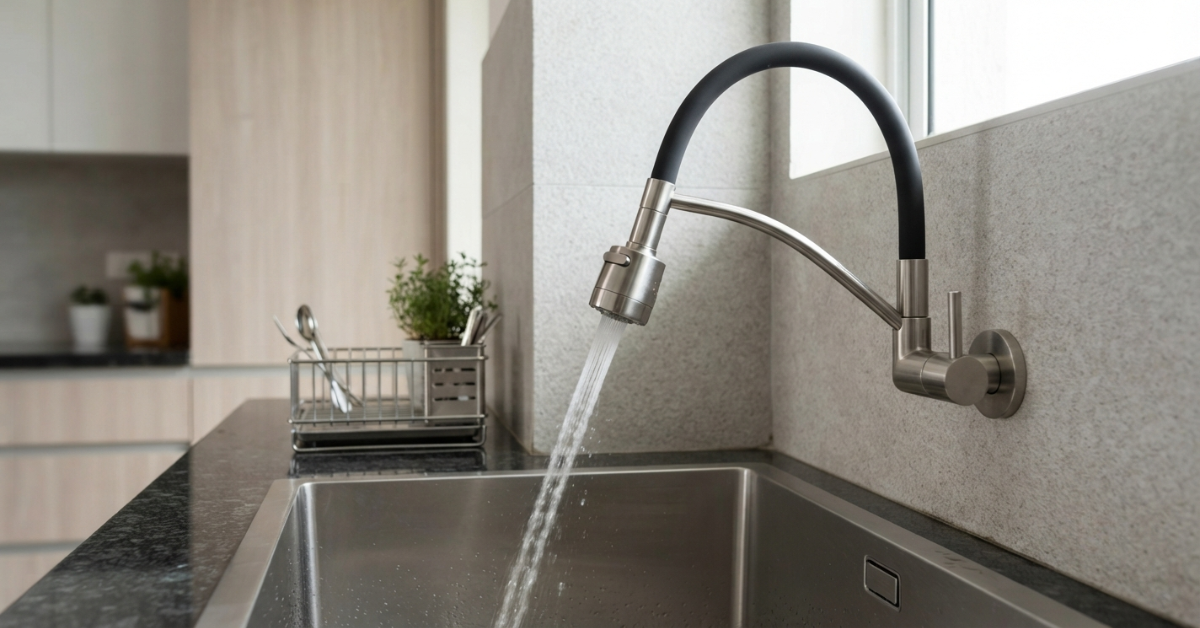 Flexible Kitchen Tap: Best Wall-Mounted Faucet Choices BD