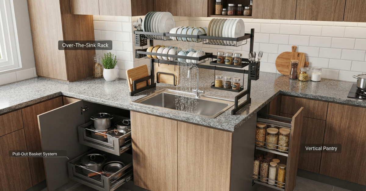 Best Sink Rack for Kitchen: Space-Saving Storage Ideas