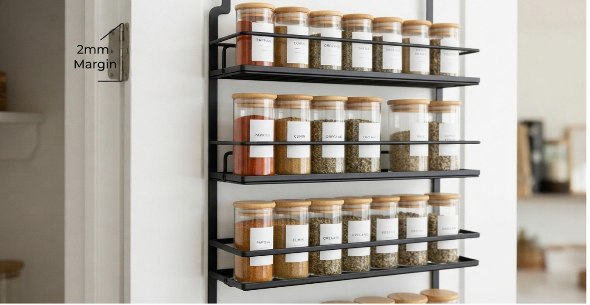 Over Door Spice Rack Organizer | Kitchen Storage Guide