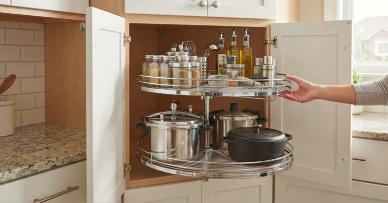 Rotating Corner Shelf: Maximize Kitchen Space in BD (2026)
