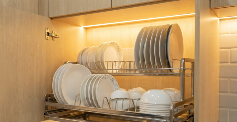 Vertical Plate Rack Ideas: Modern BD Kitchen Storage