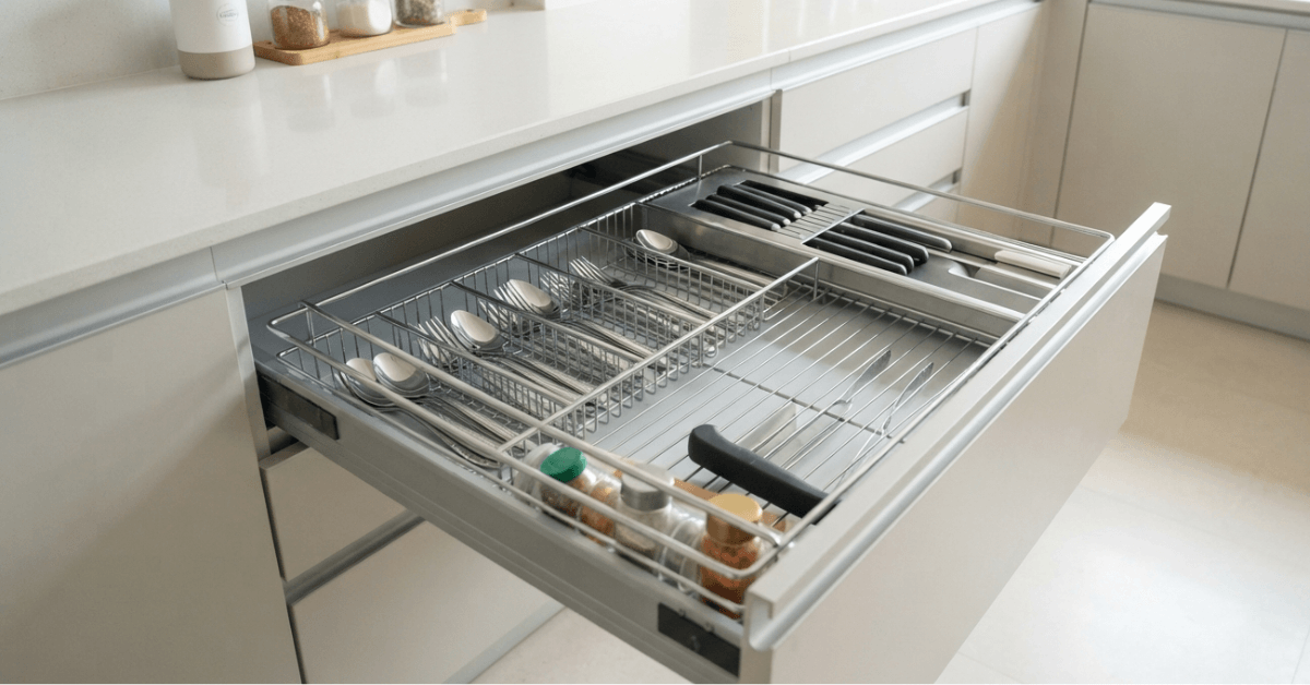 Wire Drawer Organiser for Modern Kitchens in Bangladesh