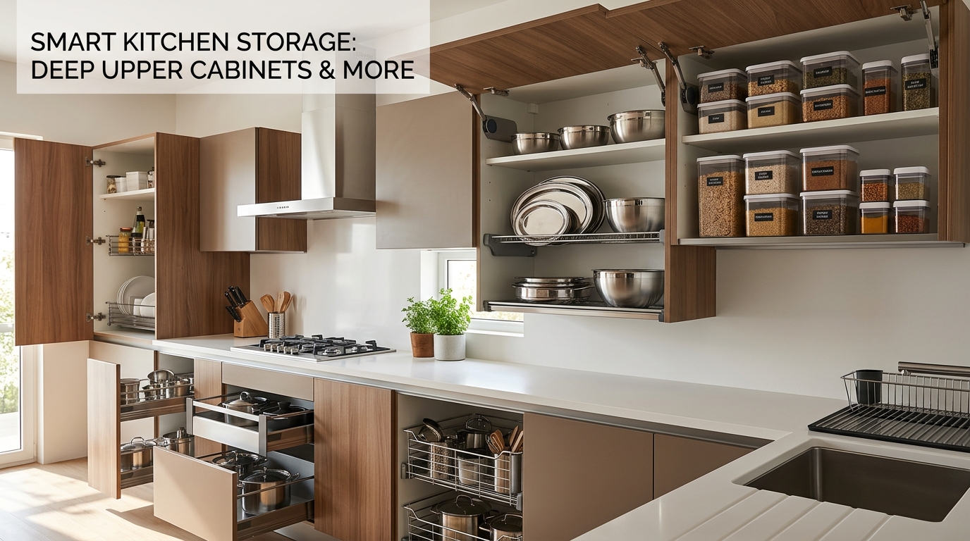 Deep Upper Cabinets: Smart Ideas for More Kitchen Storage!