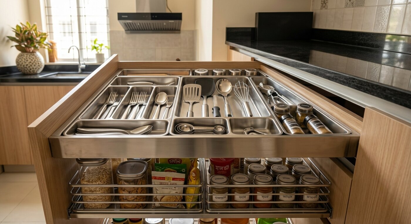 Modular Drawer Organizer Ideas for Your Tidy Kitchen Space