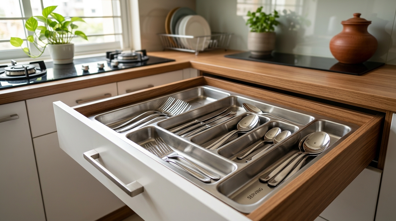 Silverware Organizer Ideas for Tidy Kitchen Drawers BD