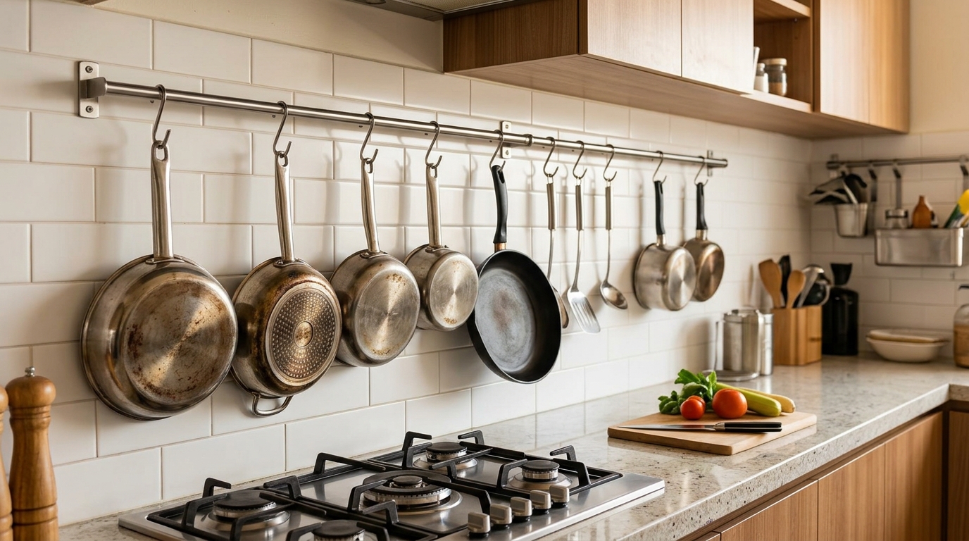 Kitchen Pot Hanger Rack Ideas for Neater Kitchens