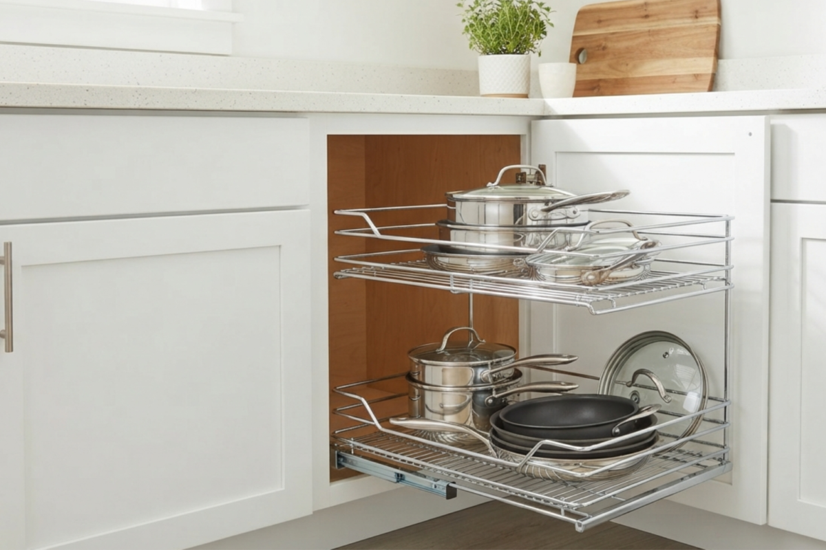Smart Corner Shelf Organizer Solutions for Modern Kitchens