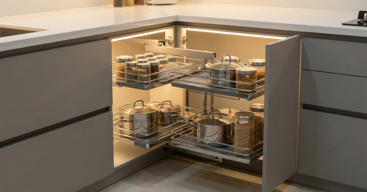 Corner Cabinet Kitchen: Clever Storage Solutions & Fittings