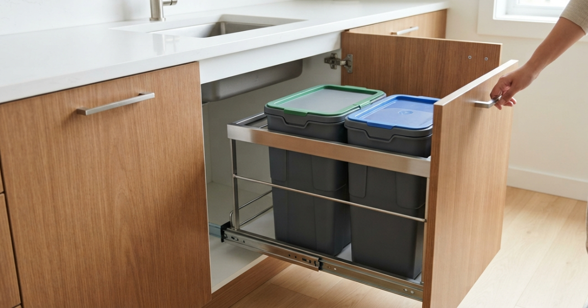 Best Pull Out Trash Bin Ideas for a Cleaner Kitchen