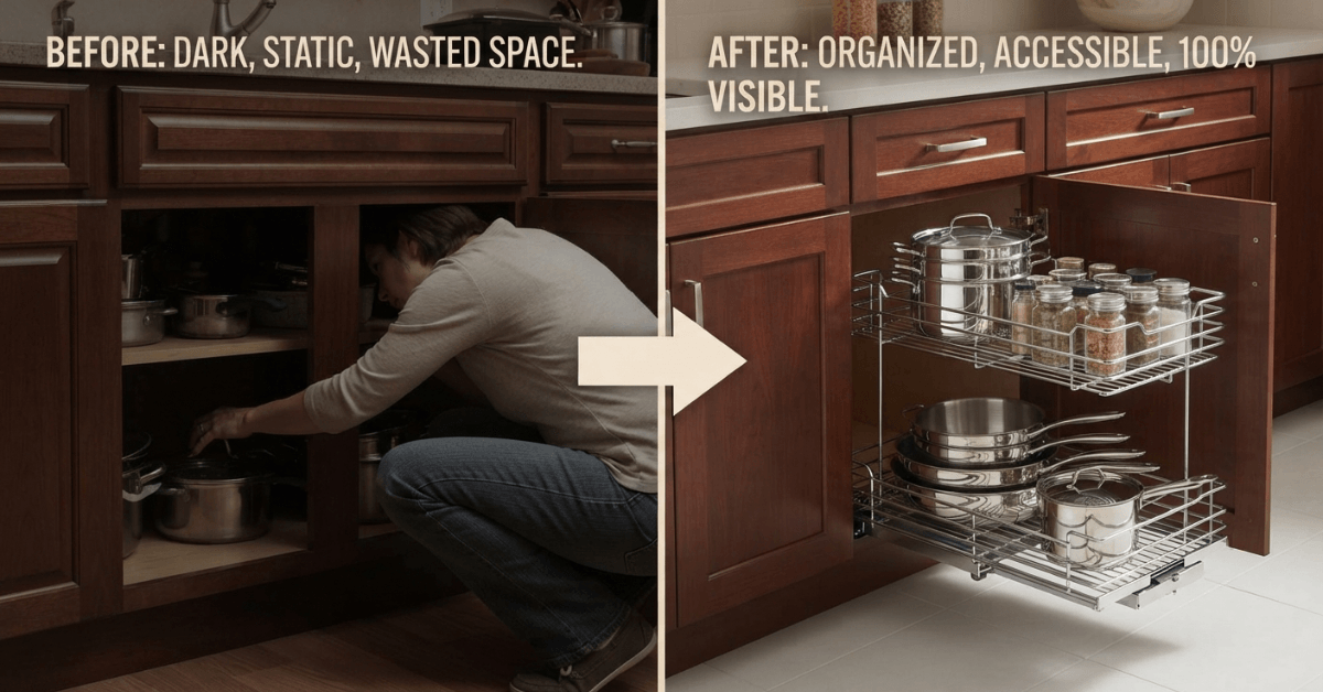 Base Cabinet Organizer Ideas to Save Kitchen Space Fast