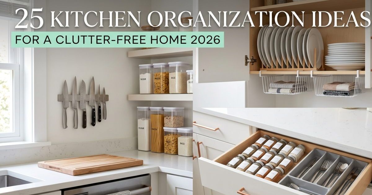 25 Kitchen Organization Ideas for a Clutter-Free Space