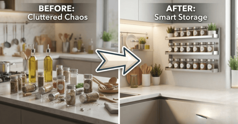 Kitchen Seasoning Rack Ideas for a Clutter-Free Hub