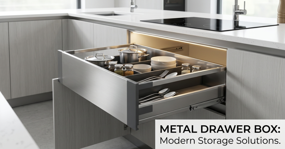 Metal Drawer Box: Modern Storage for Stylish Kitchen Ideas