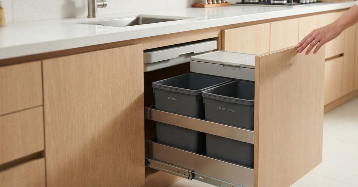 Smart Trash Can Cabinet Ideas for Kitchens 2026