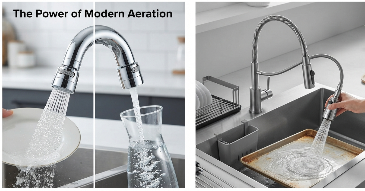 Modern Kitchen Tap Accessories for Better Water Control