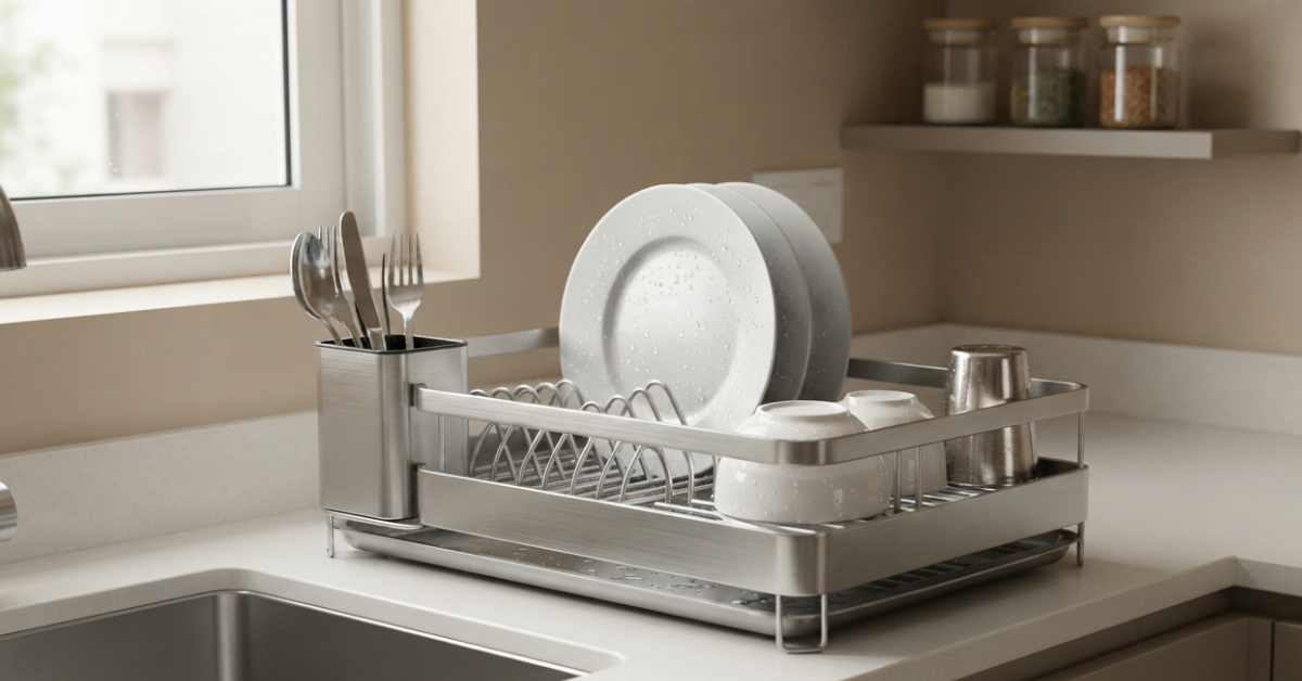 Modern Dish Rack Ideas for Smart and Stylish Kitchen Space