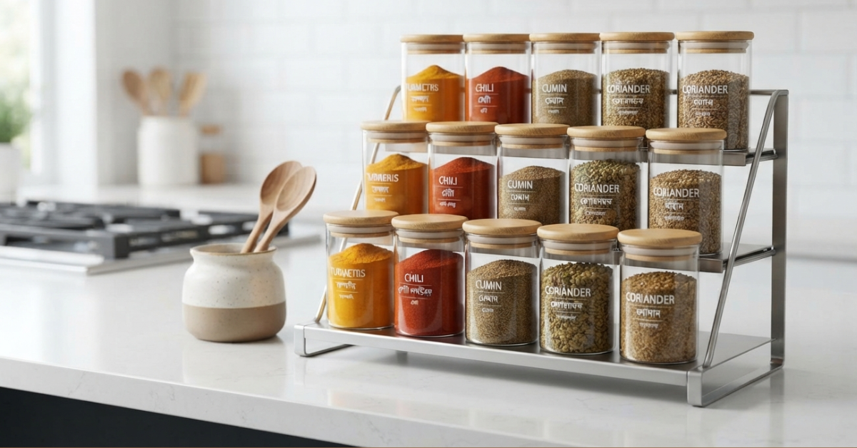 Best Spice Rack with Jars for Organized Kitchens