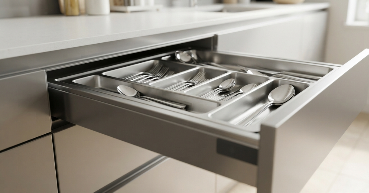 Kitchen Cutlery Drawer Organizer and Modern Storage Solutions for Bangladeshi Homes