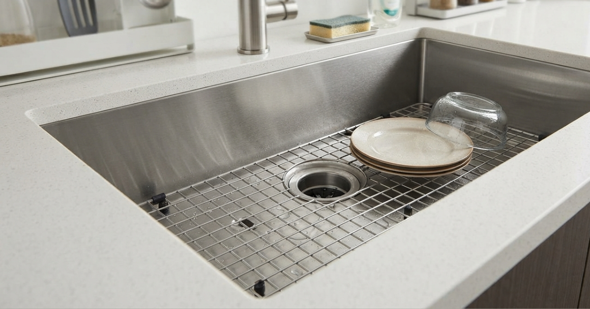 How to Choose and Measure a Kitchen Sink Grid