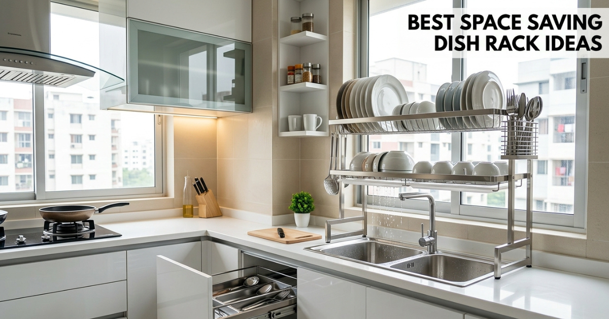 Best Space Saving Dish Rack Ideas for Small Modern Kitchen