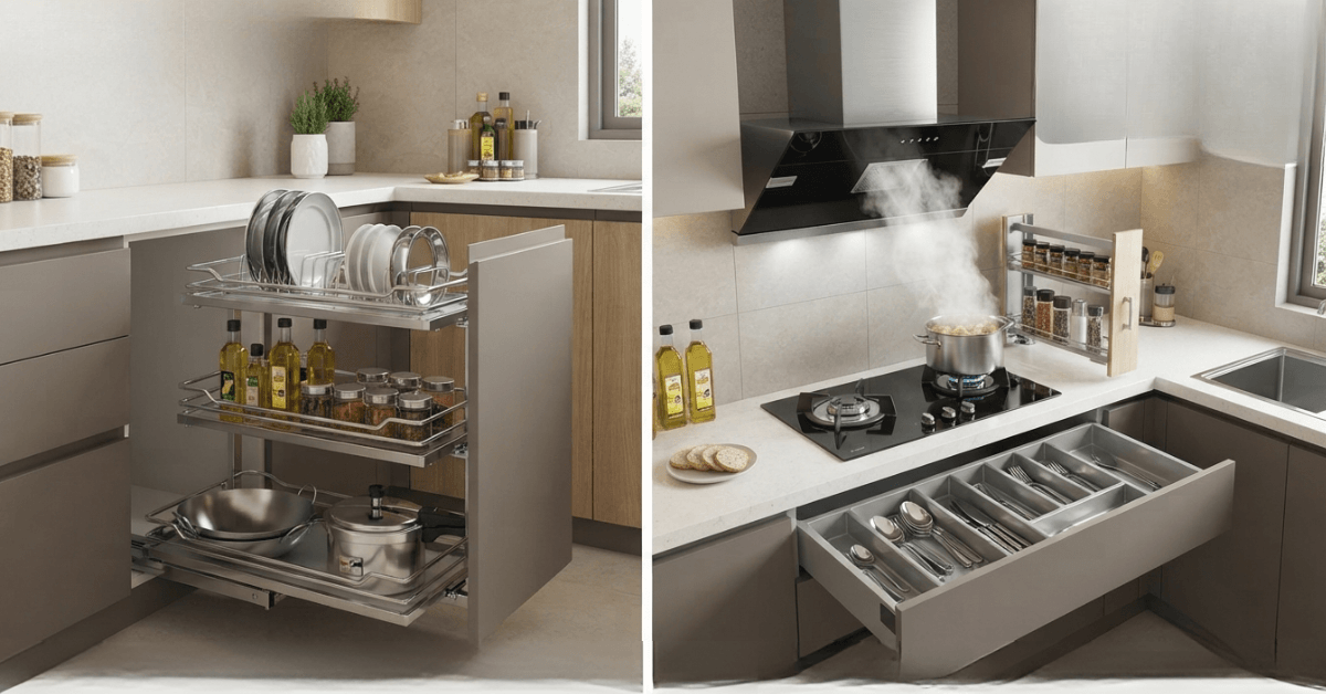 Essential Modular Kitchen Storage Accessories | BD Guide